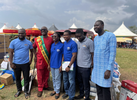 Mordecai farms award, mordecai staff, farmer day eastern region, National Farmers’ Day Ceremony 2025 Eastern Region stage event, sustainable aquaculture RAS system tanks, African catfish in controlled aquaculture environment, fish farming team at award ceremony